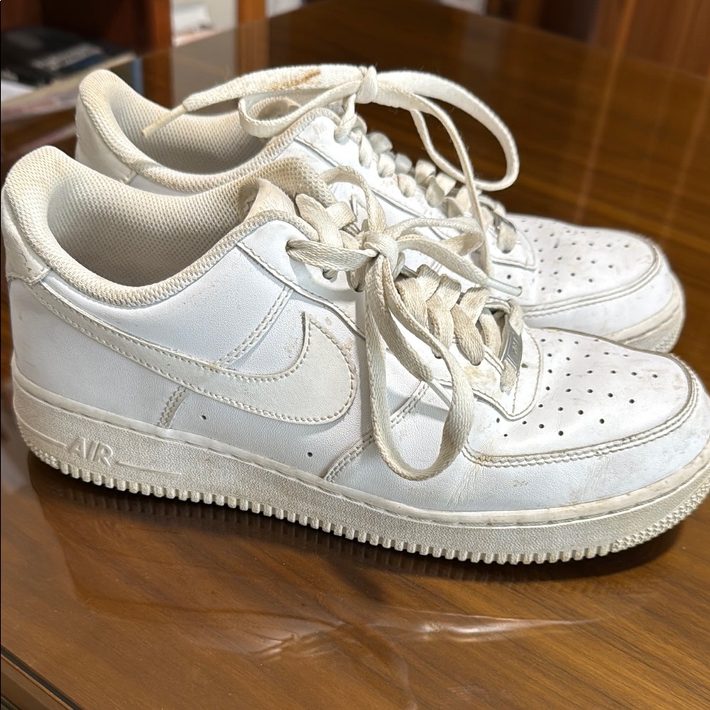 White Nike Air Force 1 Sneakers